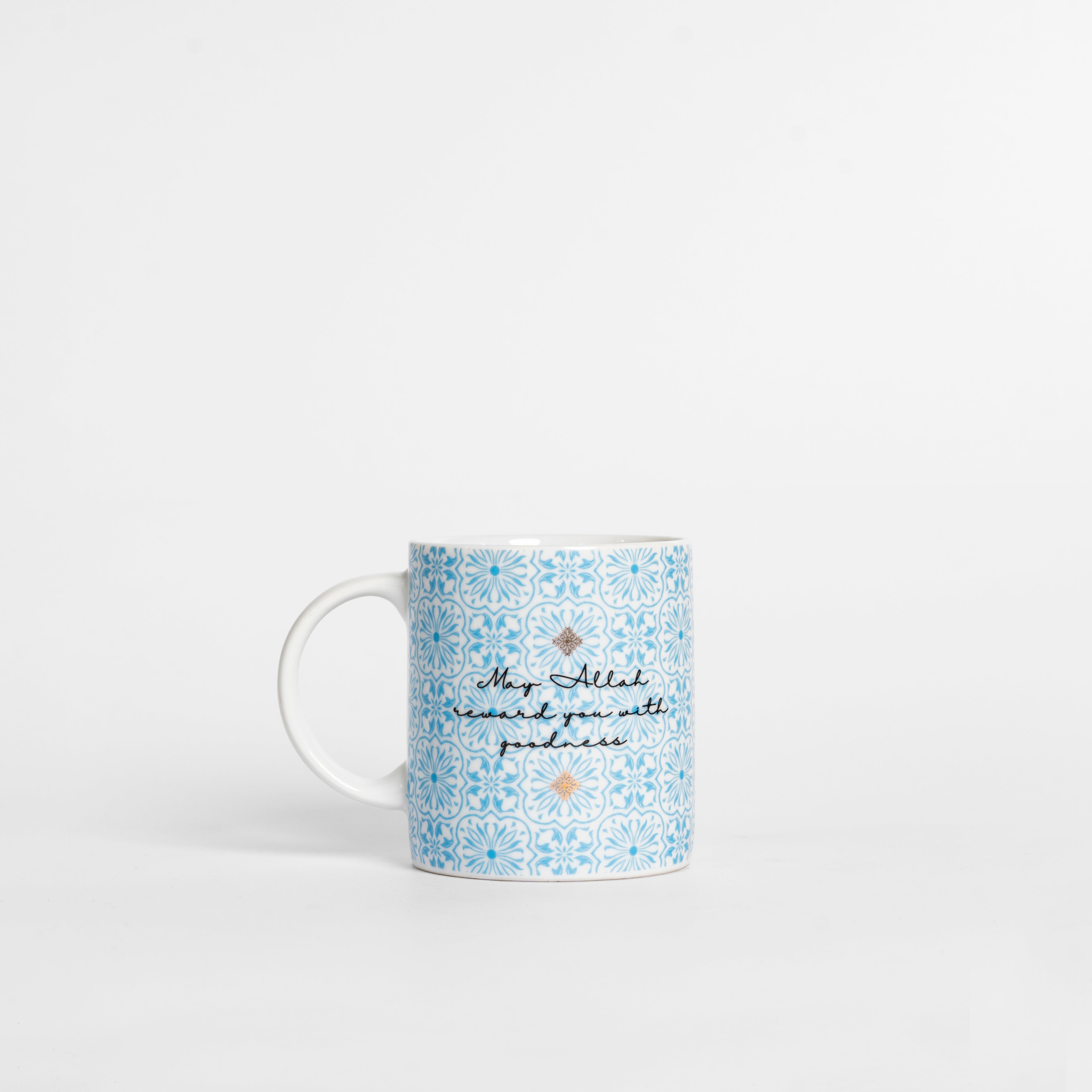 Jazakallah khairan Blue Calligraphy  Mug