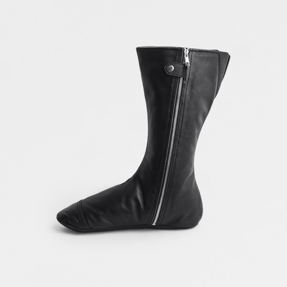 Leather socks - Black