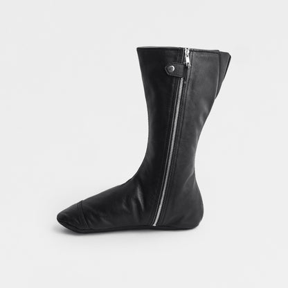 Leather socks - Black