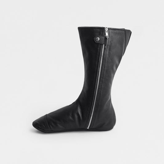 Leather socks - Black