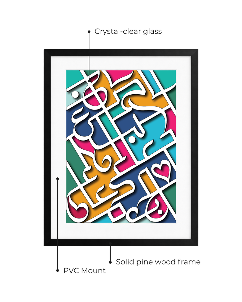 Love and Dua Calligraphy Frame
