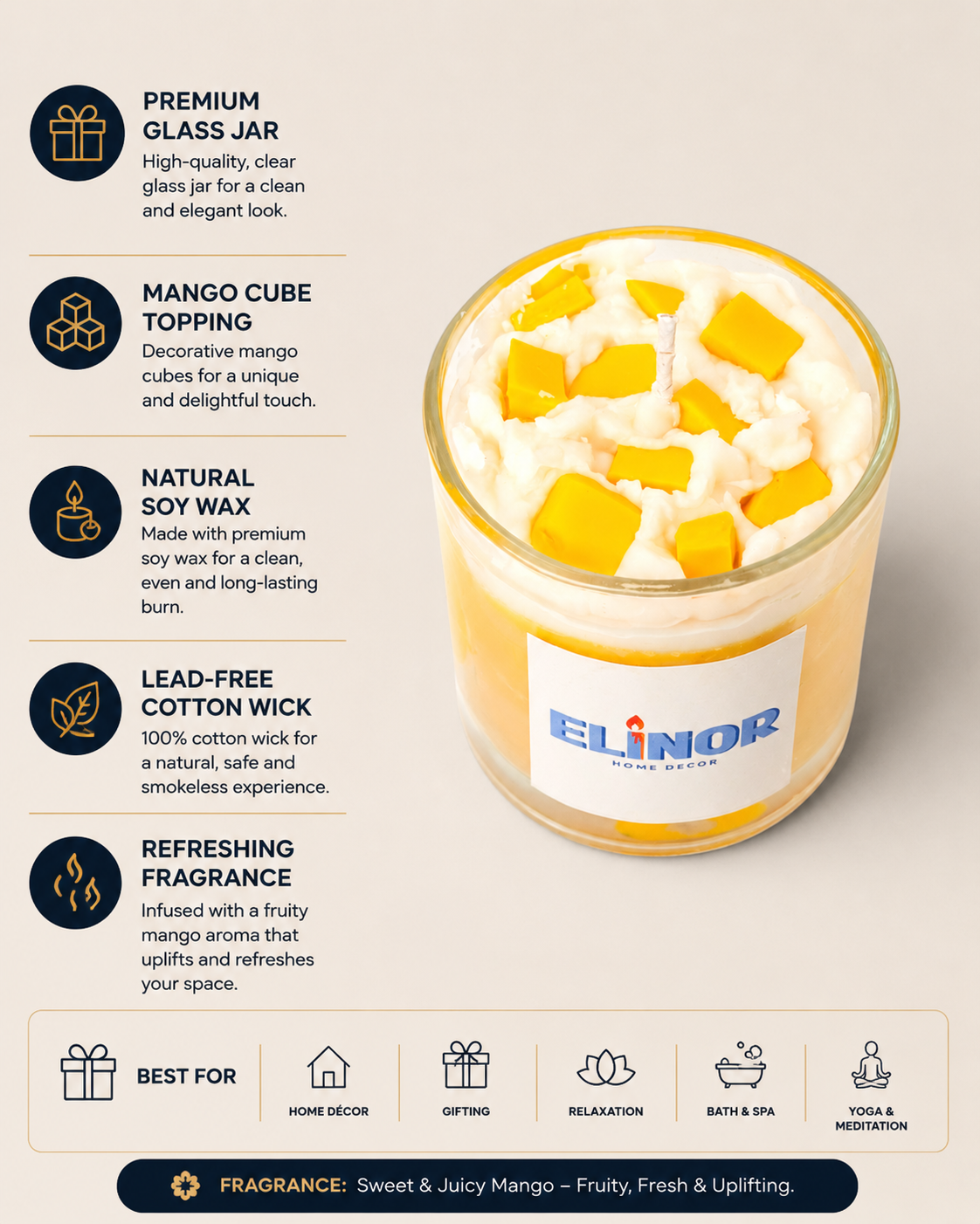 Mango Delight Jar Candle