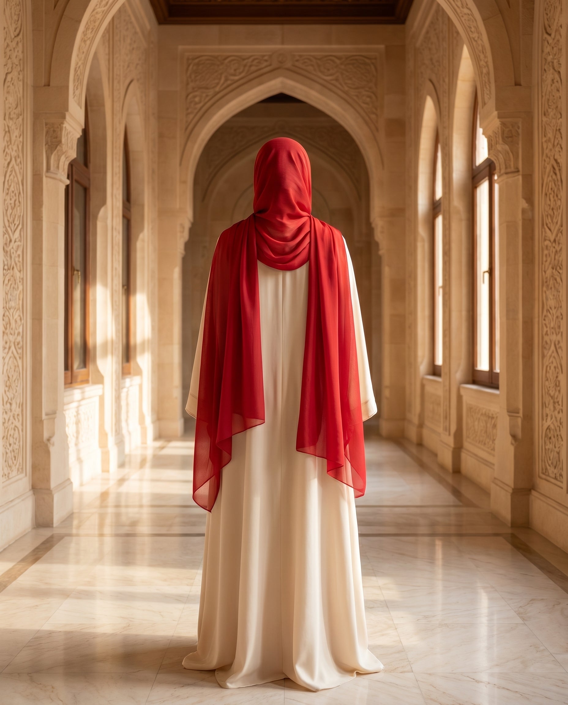 Pashmina Hijab Blood Red (PBR)