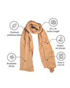 Pashmina Hijab Carob Brown  (PCB)