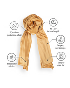 Pashmina Hijab Metallic Golden (PMG)