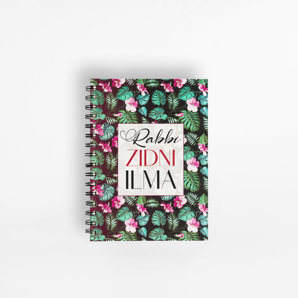 Rabbi Zidni Ilma Floral Notebook