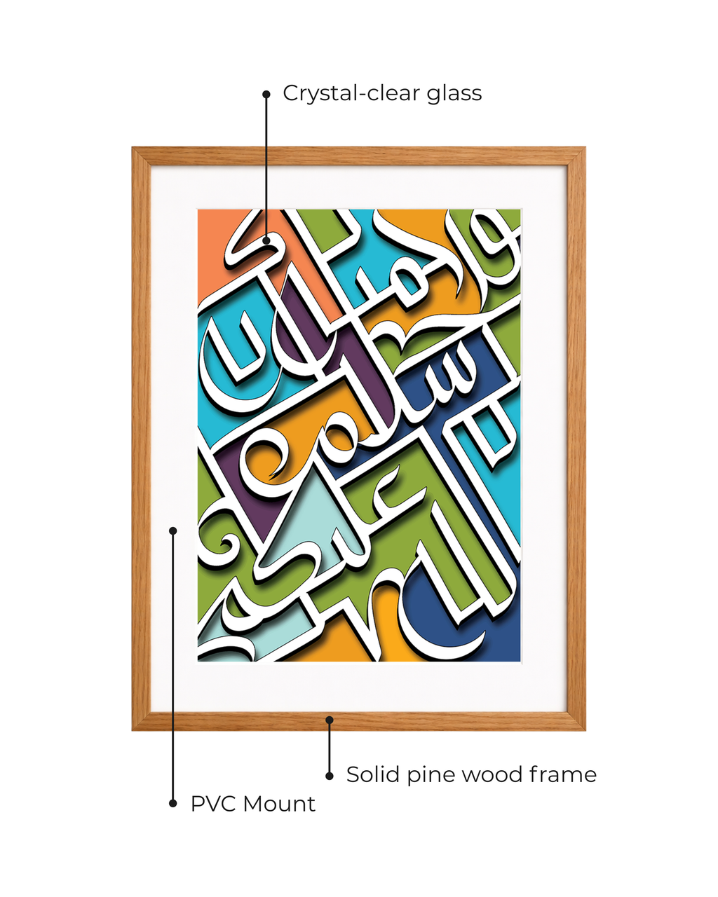 Salam Calligraphy Frame