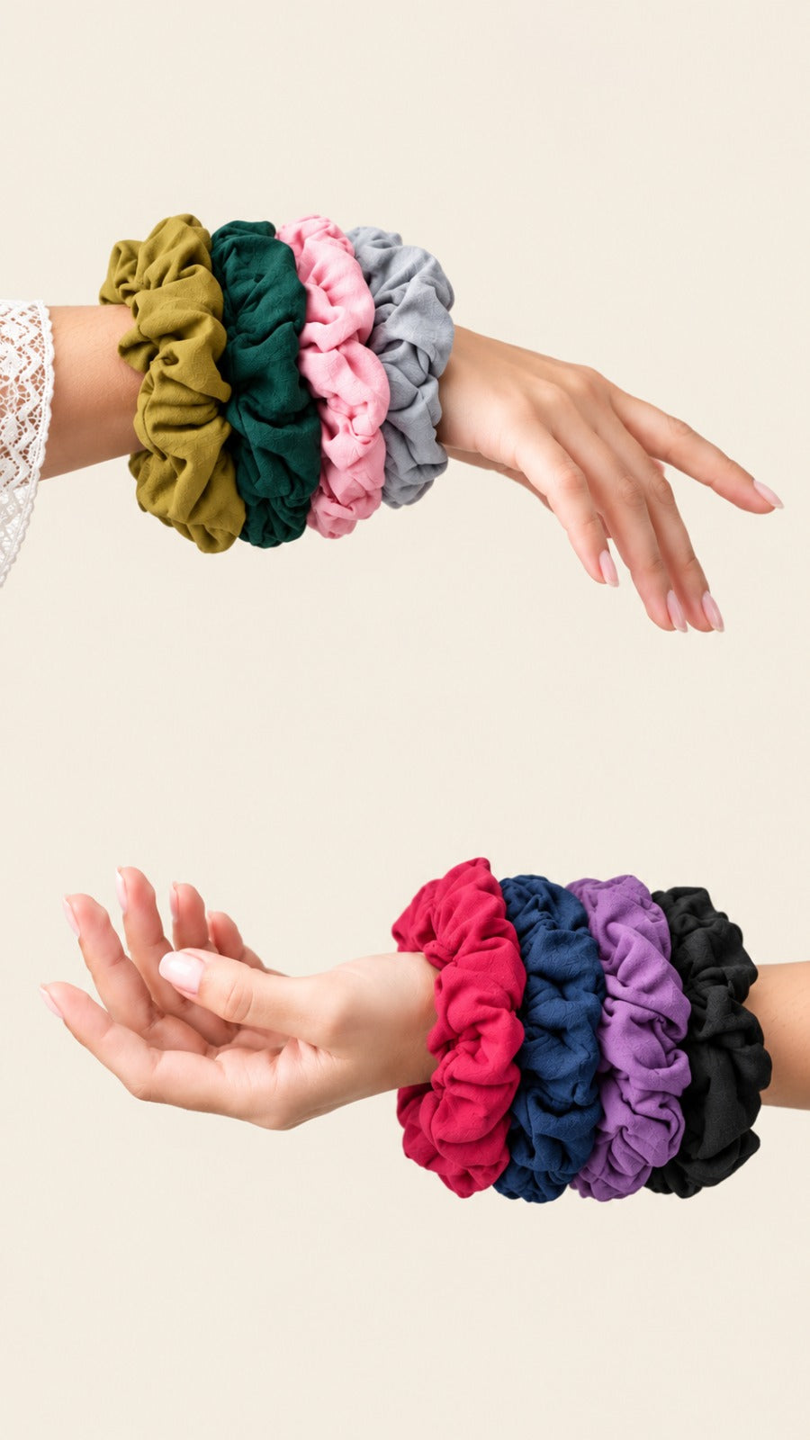 Soft Textured Scrunchie
