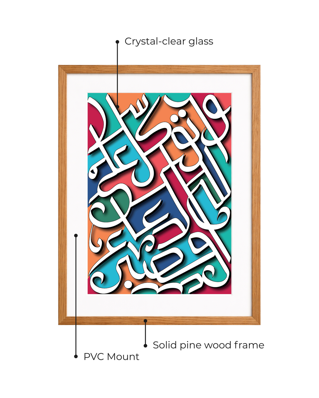 Tawakkul Dua Sabr Calligraphy Frame
