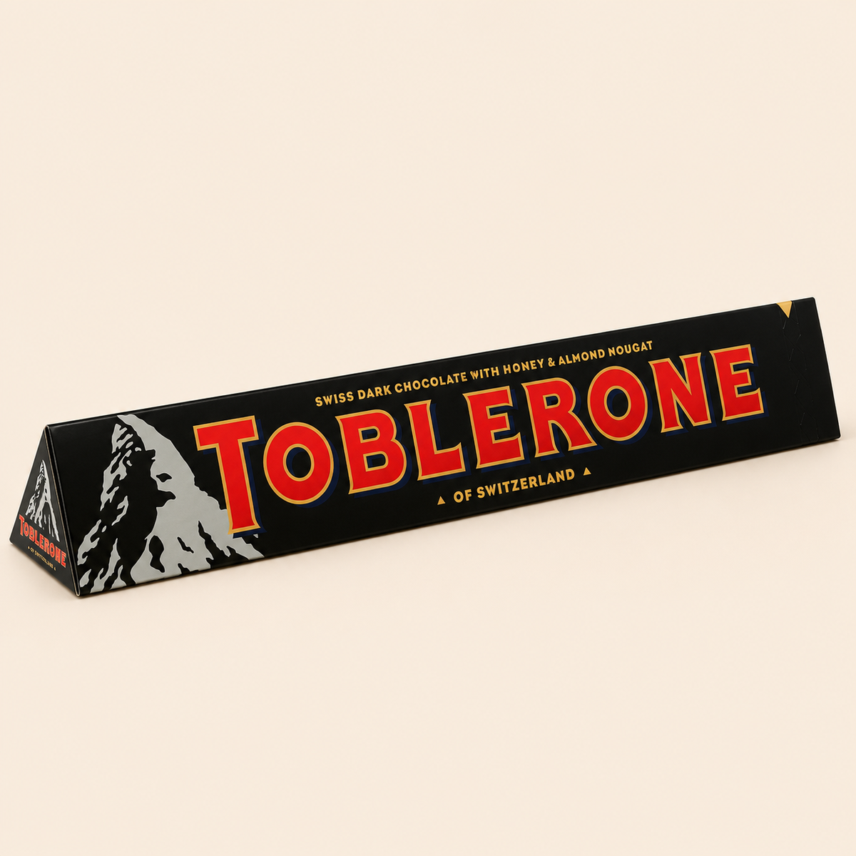 Toblerone Swiss Dark Chocolate with Honey & Almond Nougat 100g