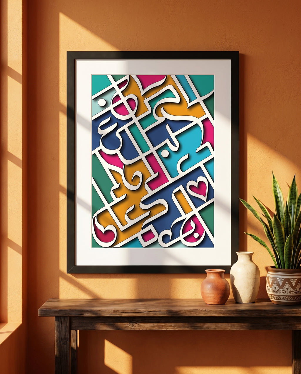 Love and Dua Calligraphy Frame