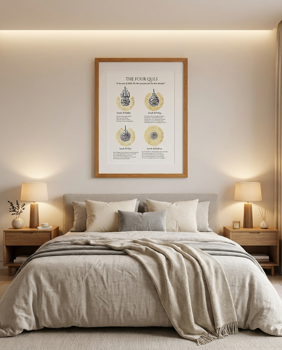 Four Quls Calligraphy Frame