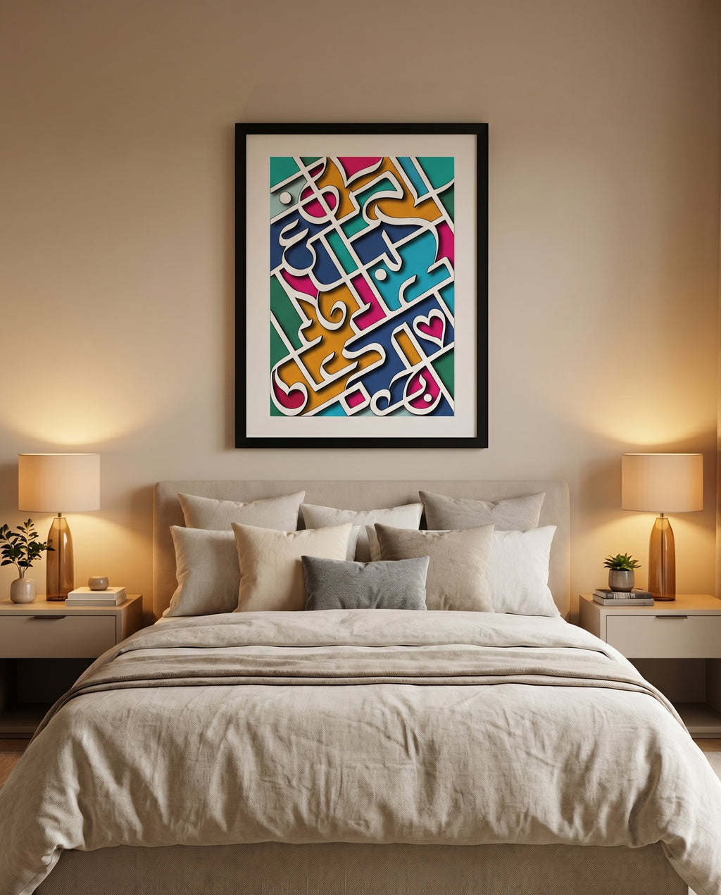 Love and Dua Calligraphy Frame