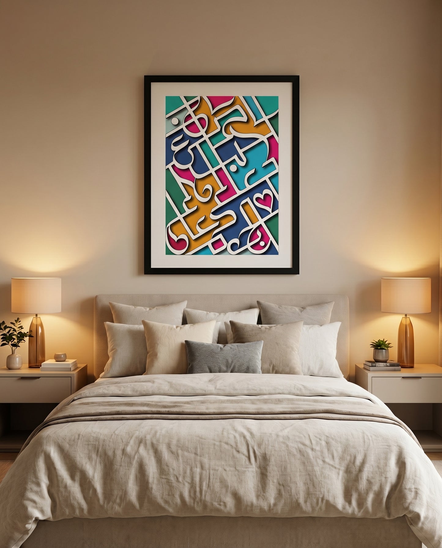 Love and Dua Calligraphy Frame