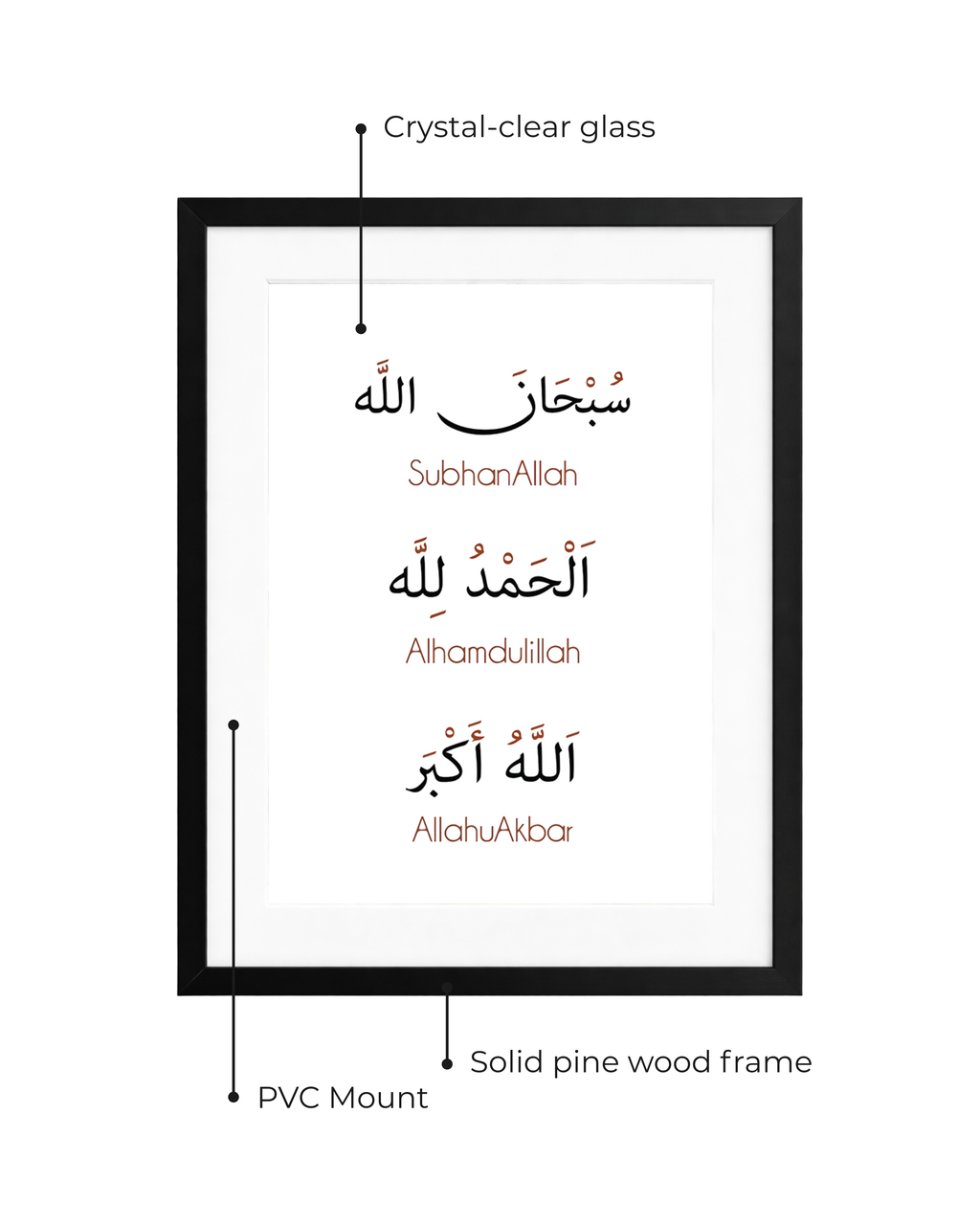 Zikr Minimal Glass Frame