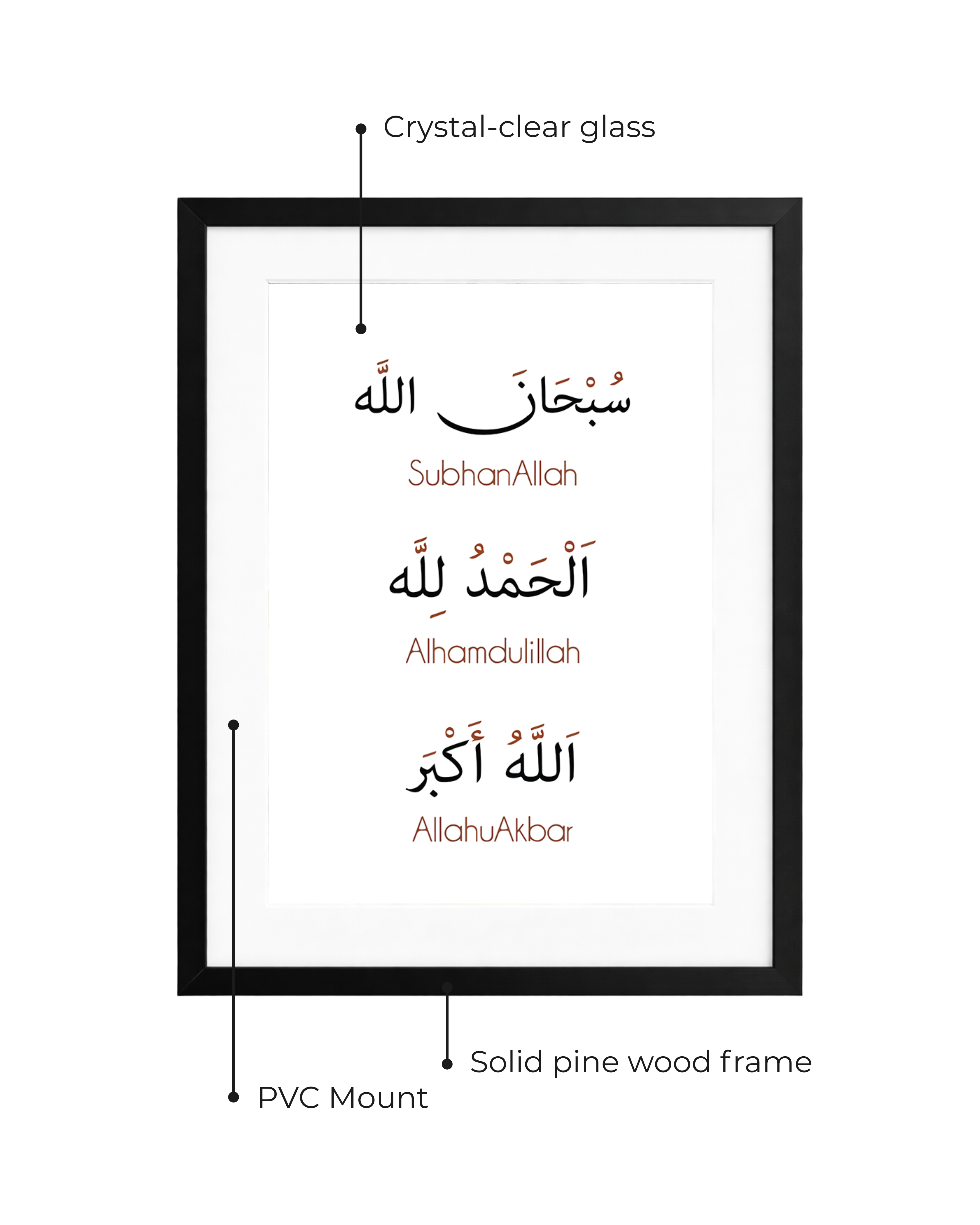 Zikr Minimal Glass Frame