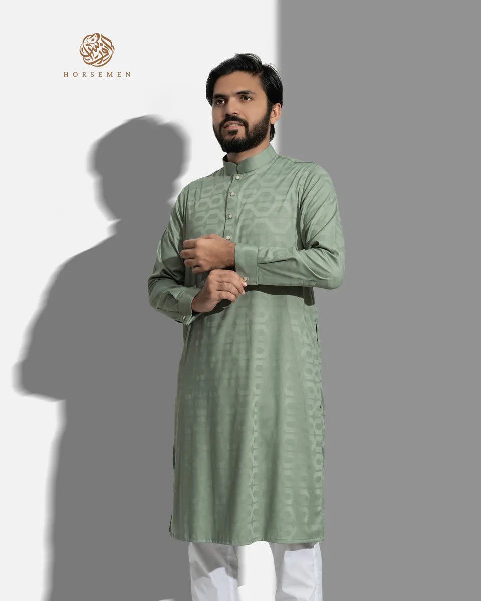 Supreme Panjabi | Soft Stone Green image 4