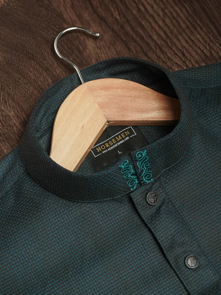 Platinum Panjabi | Teal Blue - M image