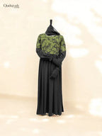 Emerald Moss Green Premium Abaya image
