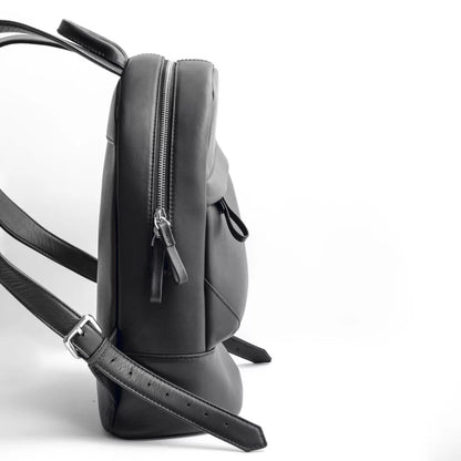 Zephyr - Black Leather Backpack Bag image 1