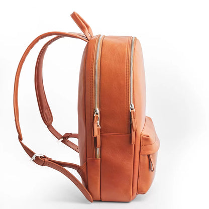 The vermillion- Leather Backpack Bag image 1