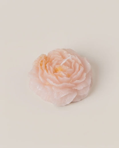 Decorated Peony Candle