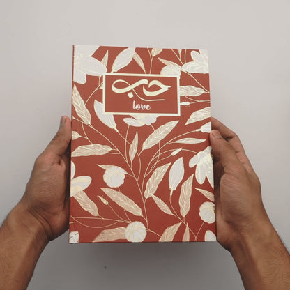 Love Gold Foiled Notebook