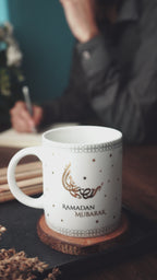 Ramadan Mubarak Calligraphy Themed Mug V-1
