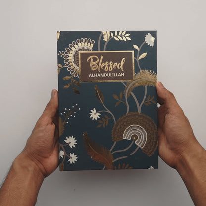 Blessed Alhamdulillah Gold Foiled Notebook