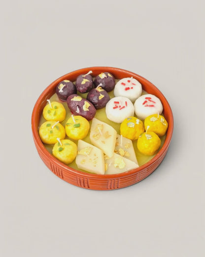 Dessert Theme Thali Candle