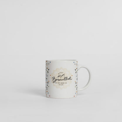 Bismillah White Motif Design Mug
