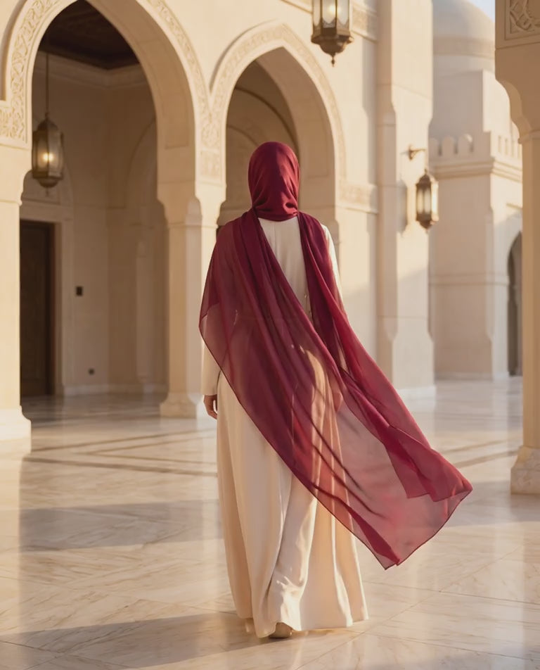 Pashmina Hijab Dark Maroon (PDM)