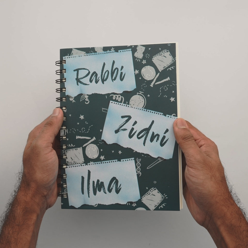Rabbi Zidni Ilma Blue Notebook
