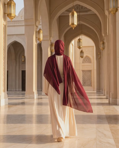 Pashmina Hijab Midnight Maroon (PMM)