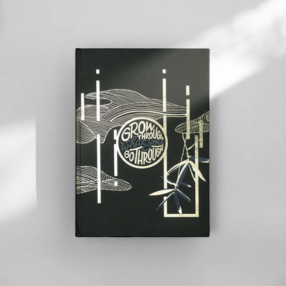 Grow Through What you go through Gold Foiled Notebook